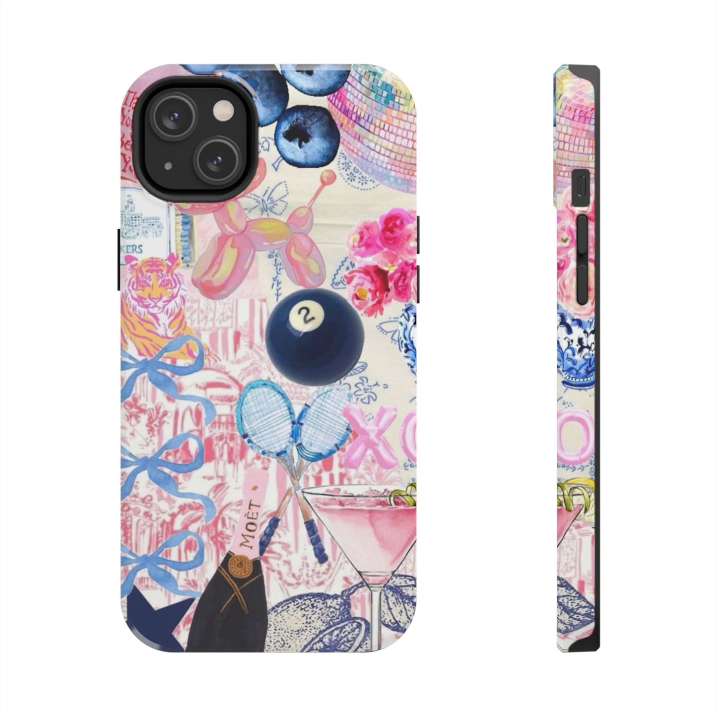 Vibrant Preppy Collage Phone Case.