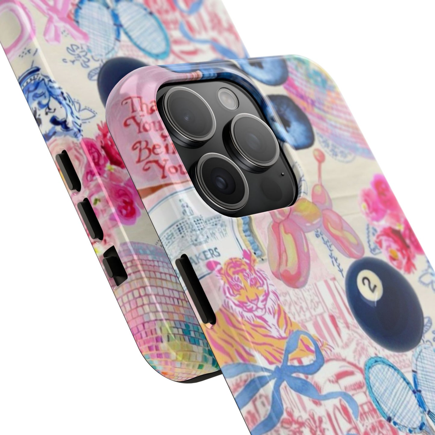Vibrant Preppy Collage Phone Case.