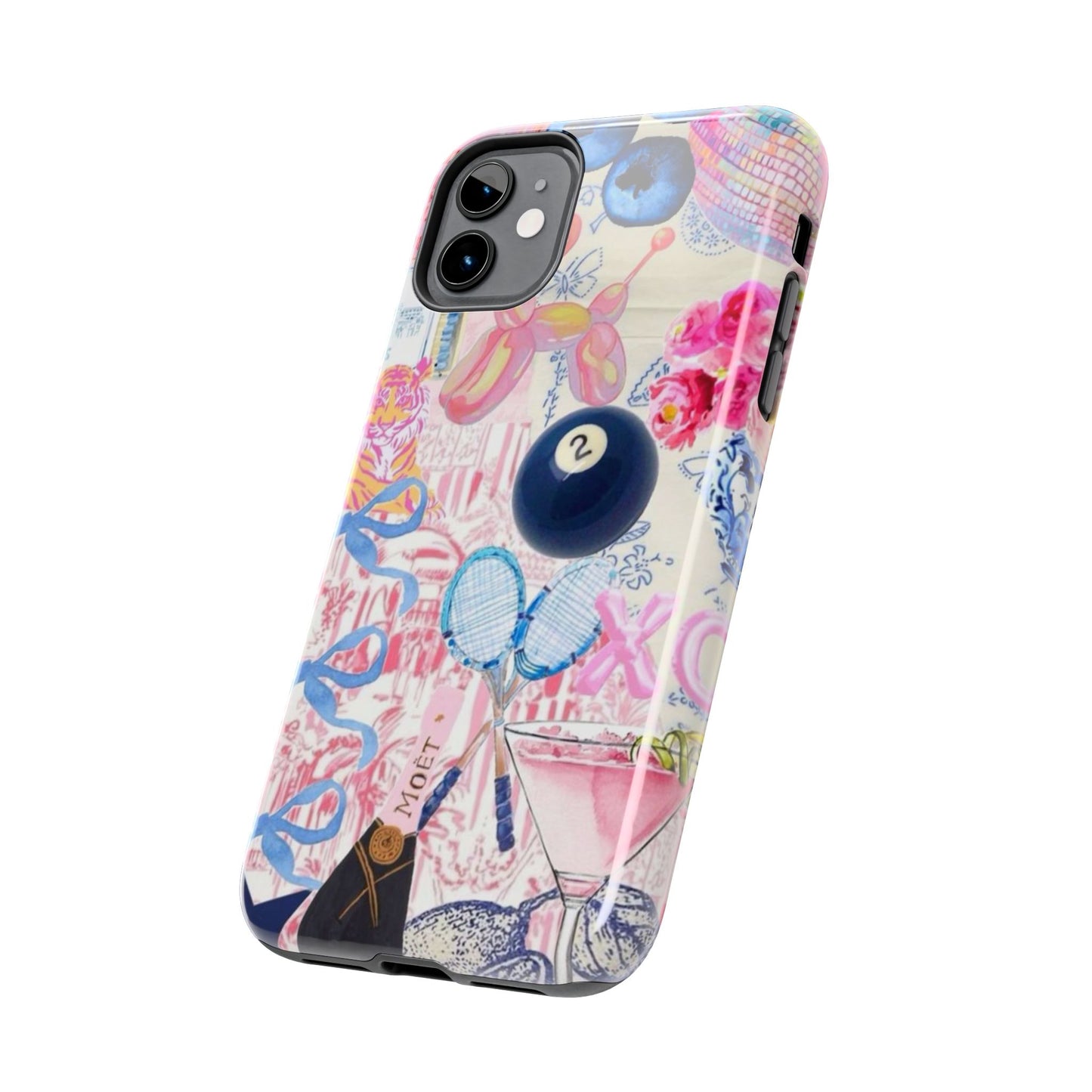 Vibrant Preppy Collage Phone Case.