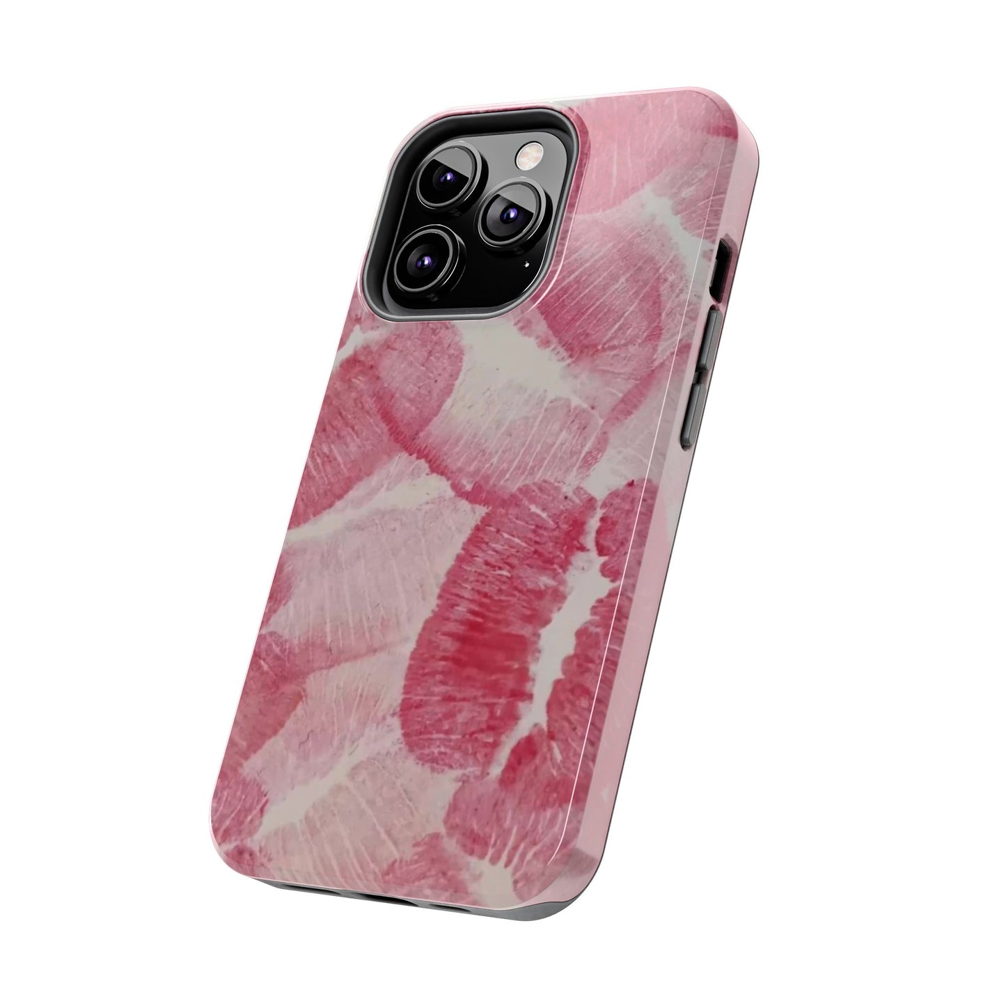 Pink Kiss Print Phone Case
