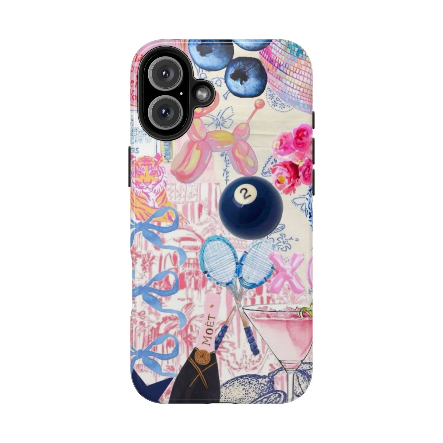 Vibrant Preppy Collage Phone Case.