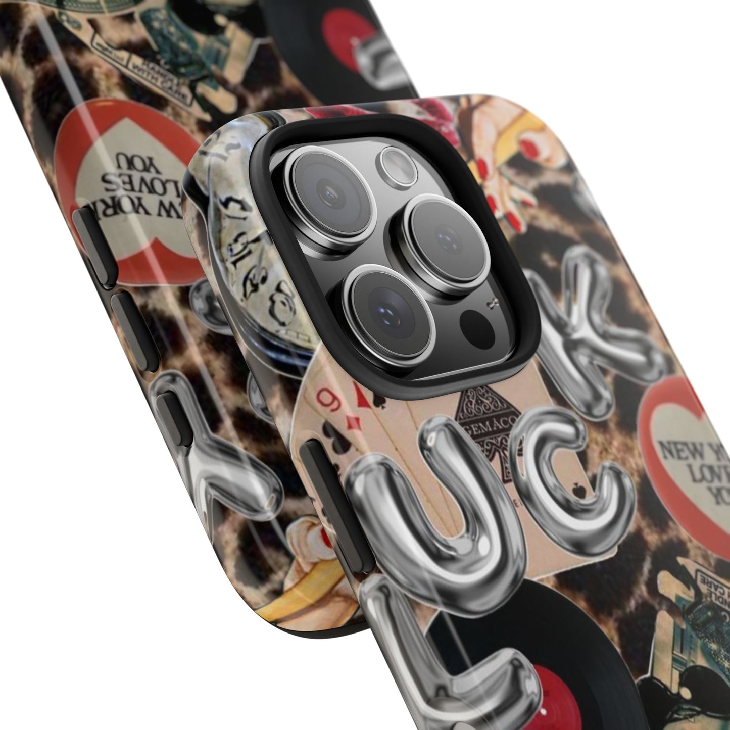 Lucy Phone Case, Retro, Photo Collage, Aesthetic