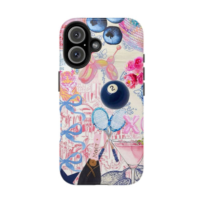 Vibrant Preppy Collage Phone Case.