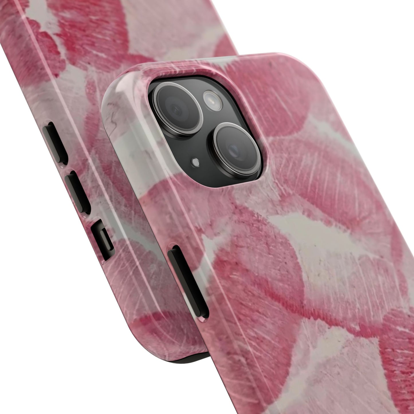 Pink Kiss Print Phone Case