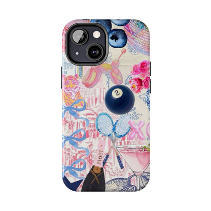 Vibrant Preppy Collage Phone Case.