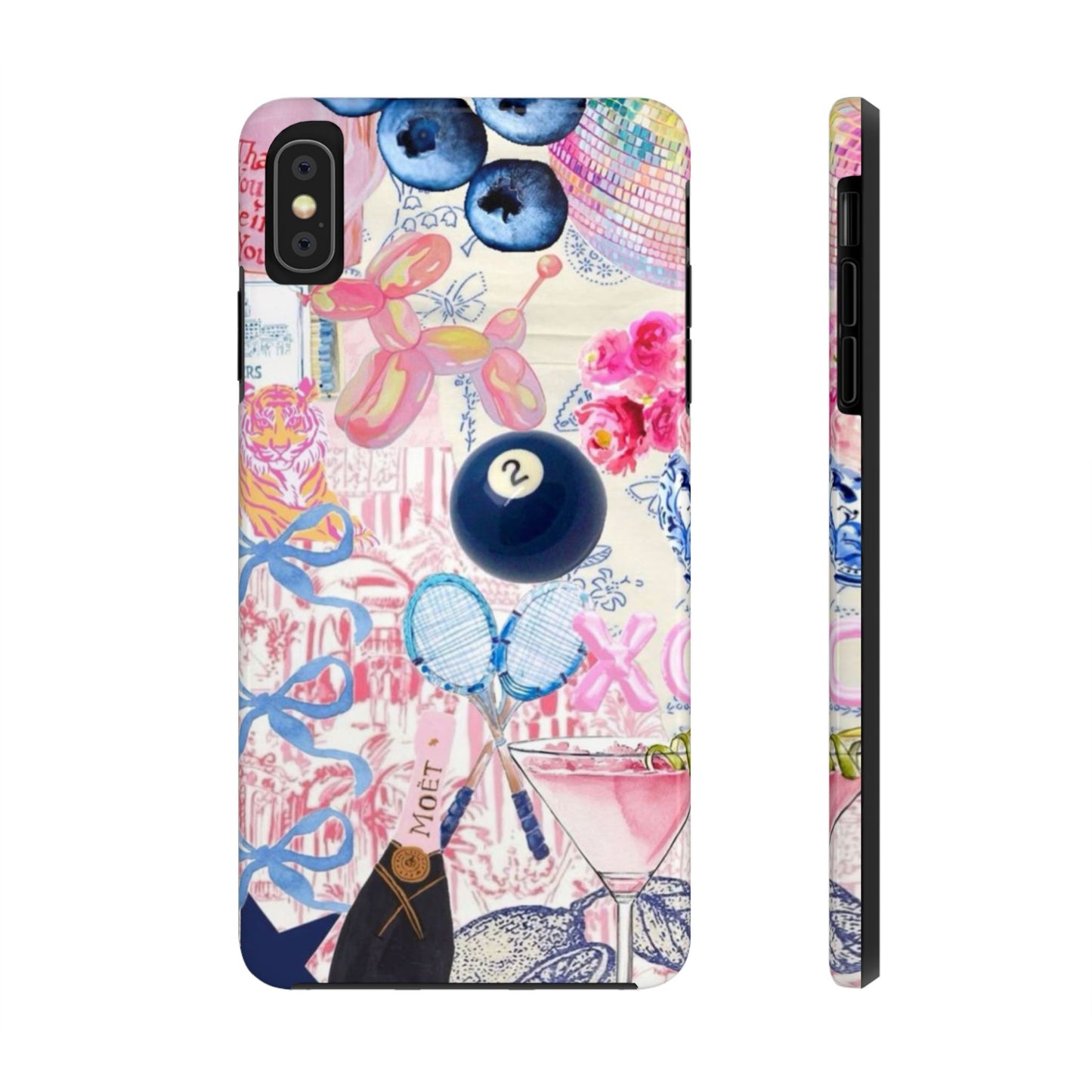 Vibrant Preppy Collage Phone Case.