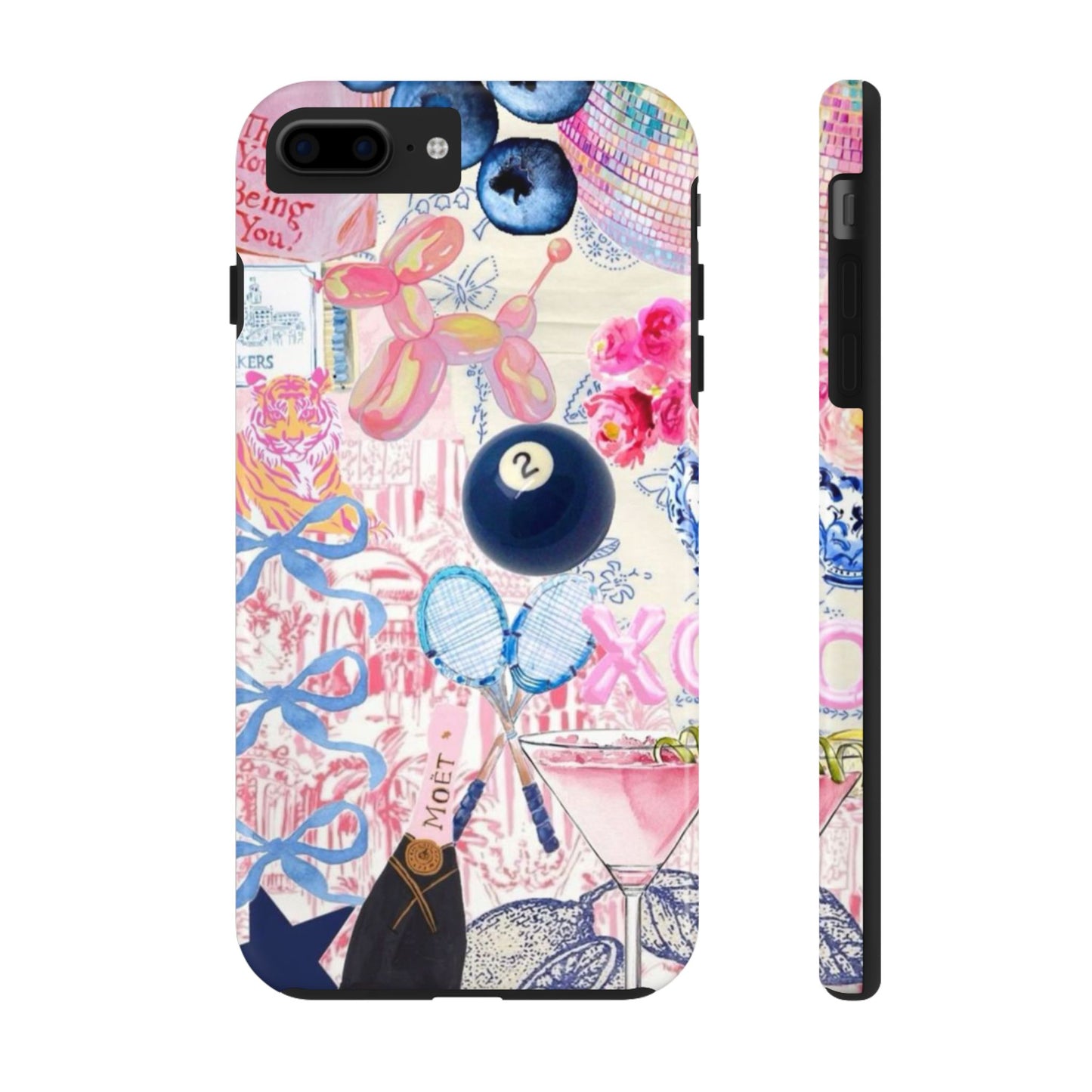 Vibrant Preppy Collage Phone Case.