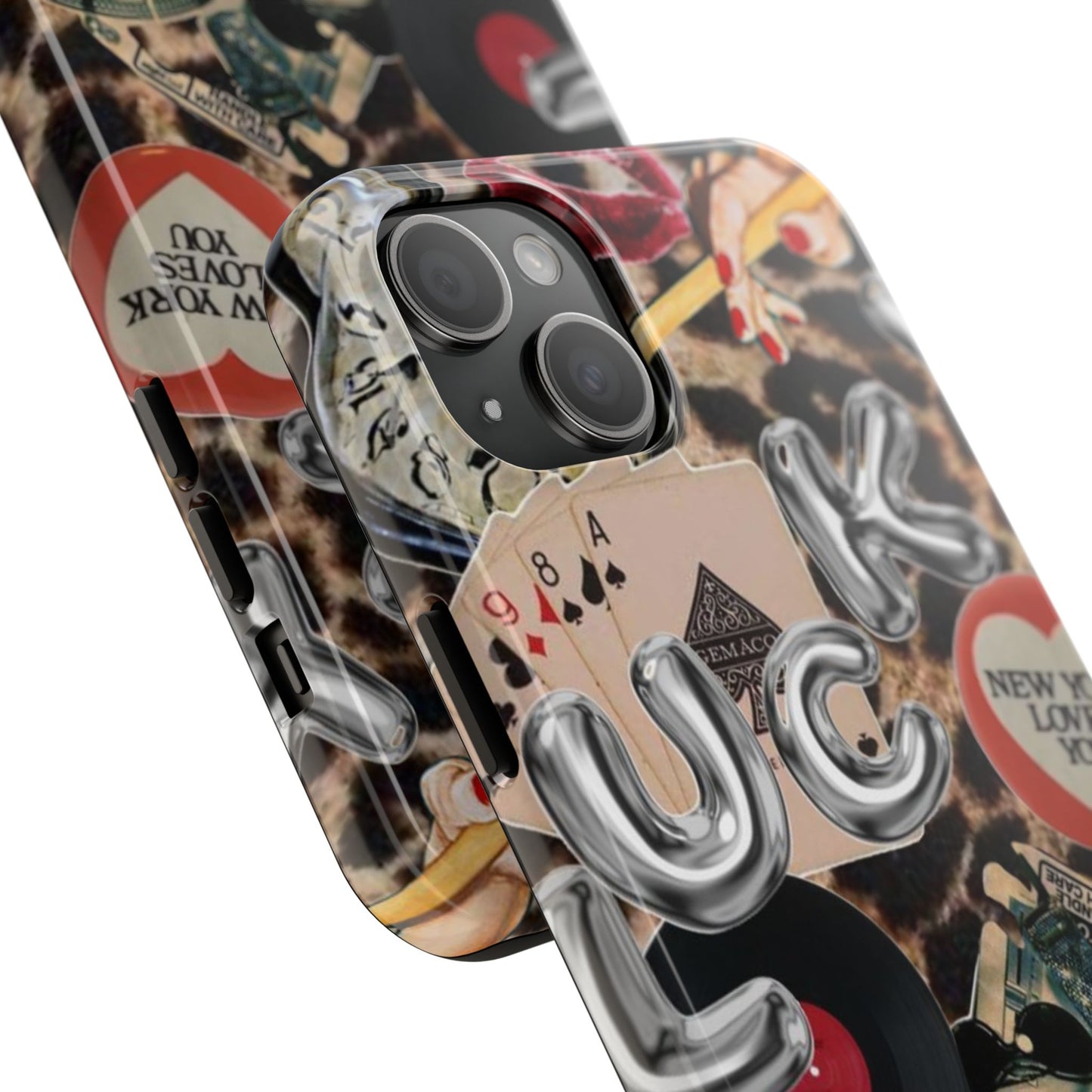Lucy Phone Case, Retro, Photo Collage, Aesthetic