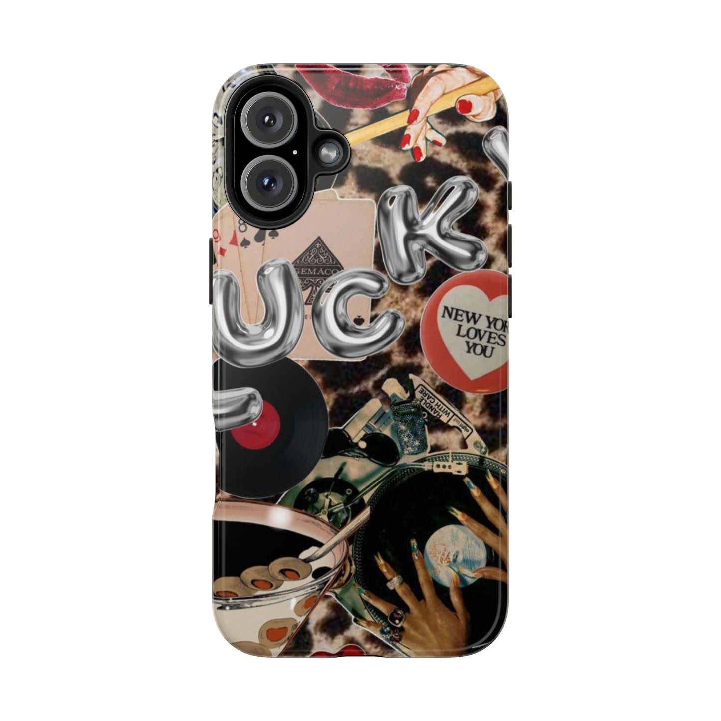 Lucy Phone Case, Retro, Photo Collage, Aesthetic