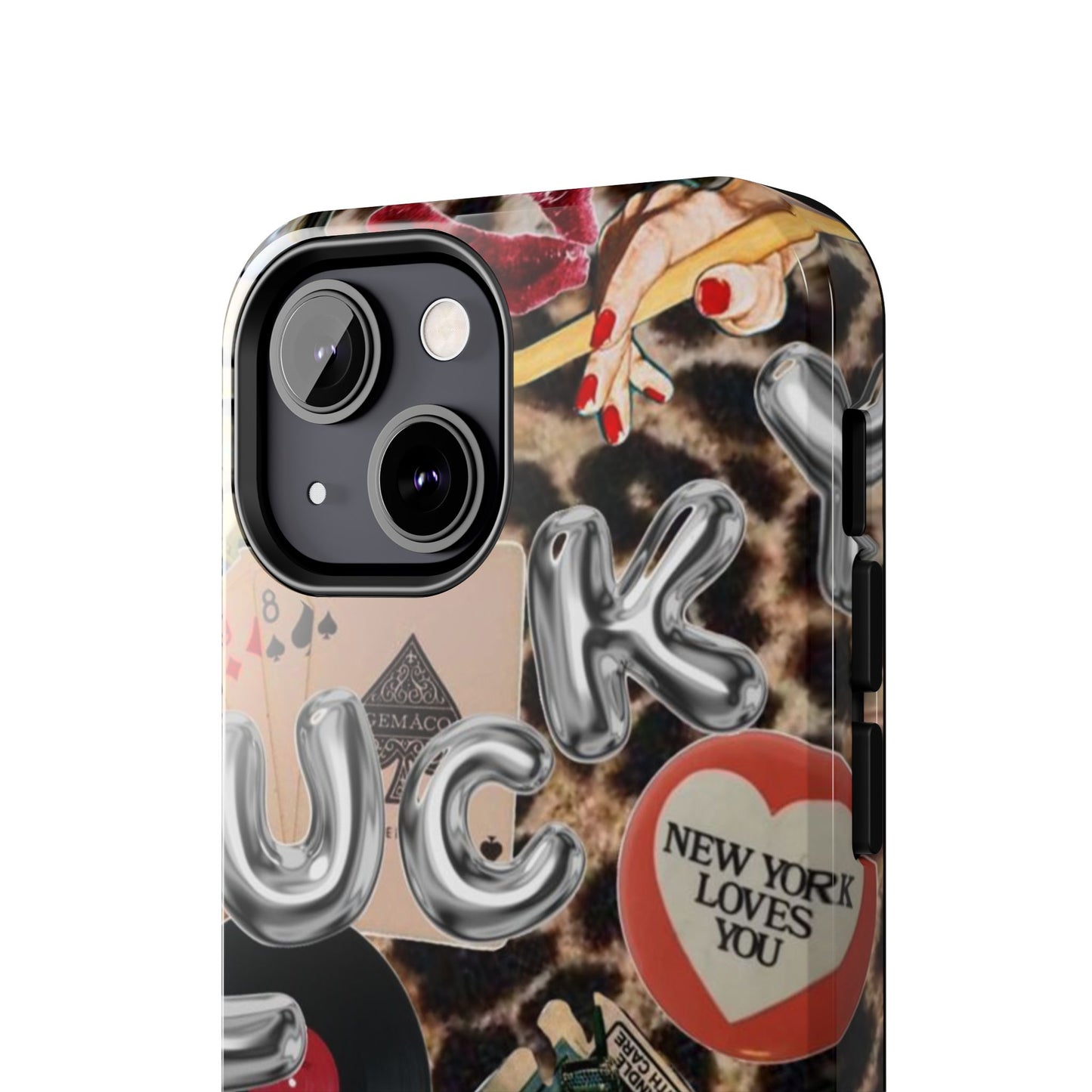 Lucy Phone Case, Retro, Photo Collage, Aesthetic