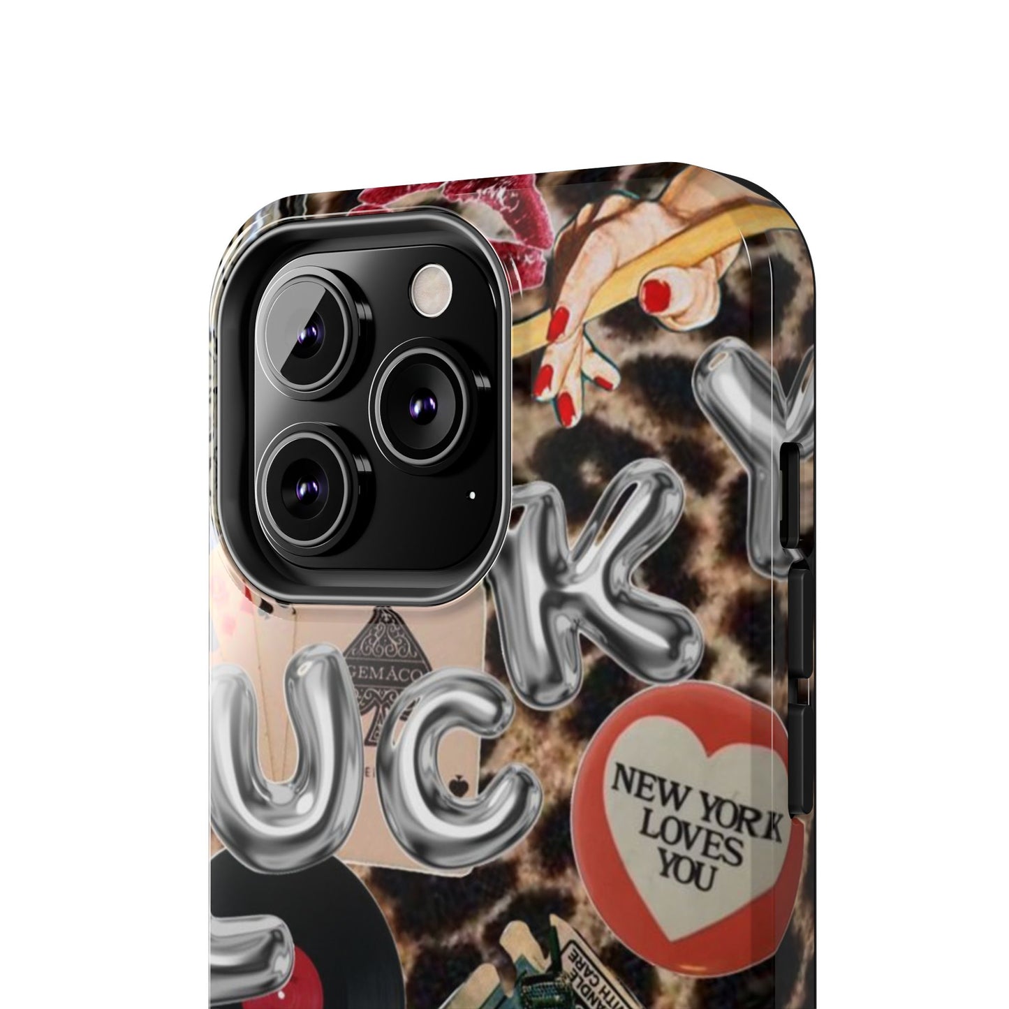 Lucy Phone Case, Retro, Photo Collage, Aesthetic