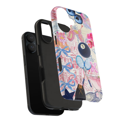 Vibrant Preppy Collage Phone Case.