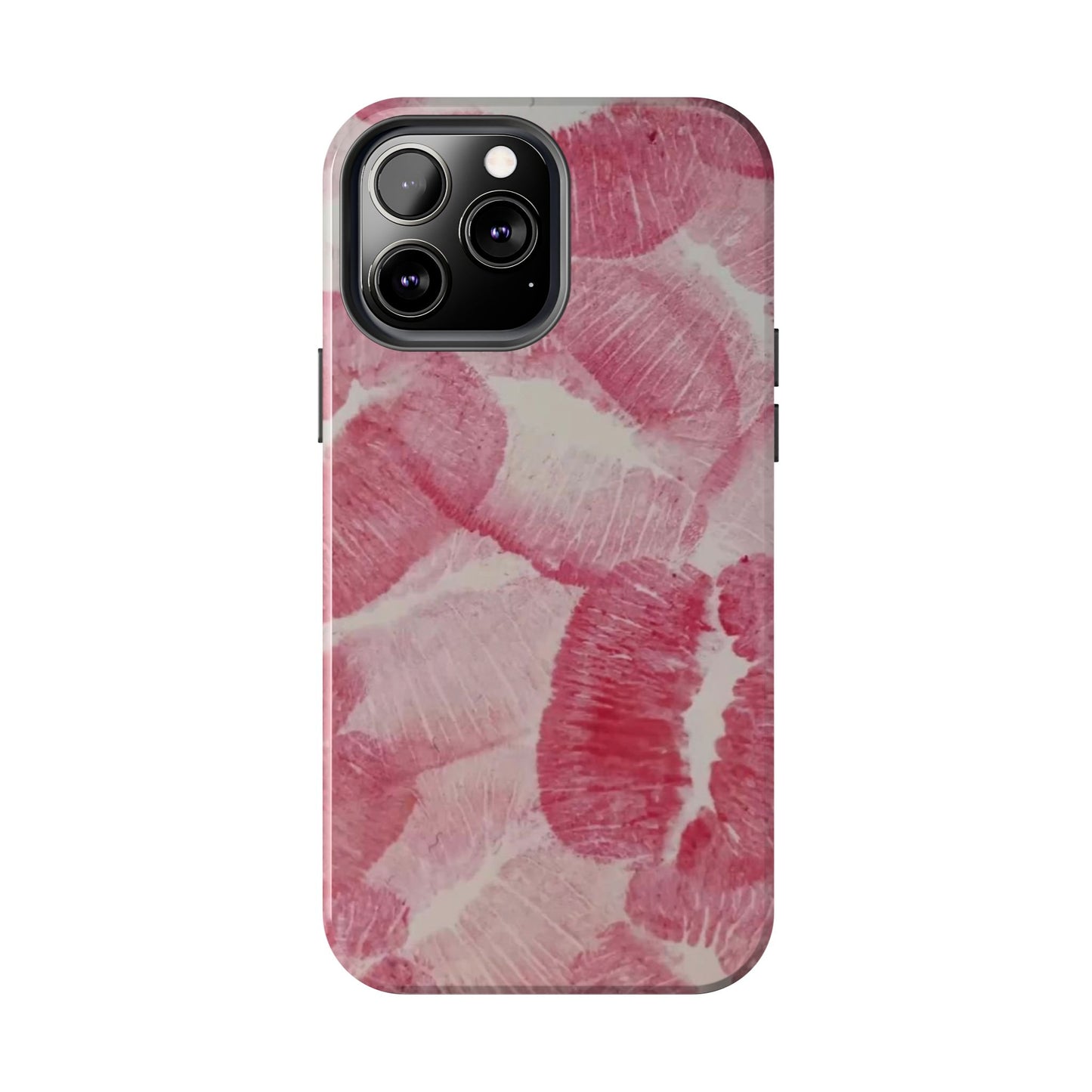 Pink Kiss Print Phone Case