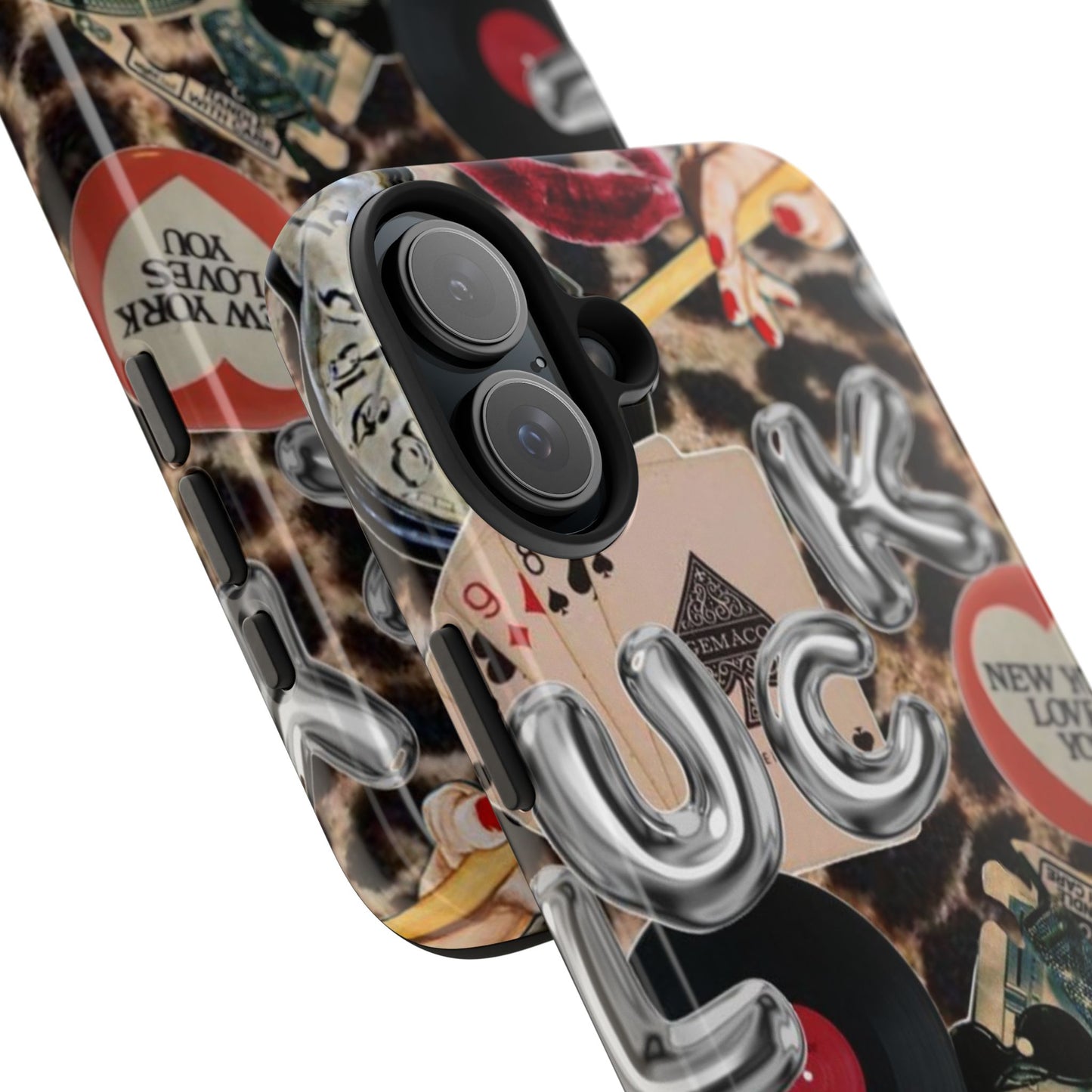 Lucy Phone Case, Retro, Photo Collage, Aesthetic