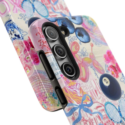 Vibrant Preppy Collage Phone Case.
