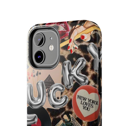 Lucy Phone Case, Retro, Photo Collage, Aesthetic