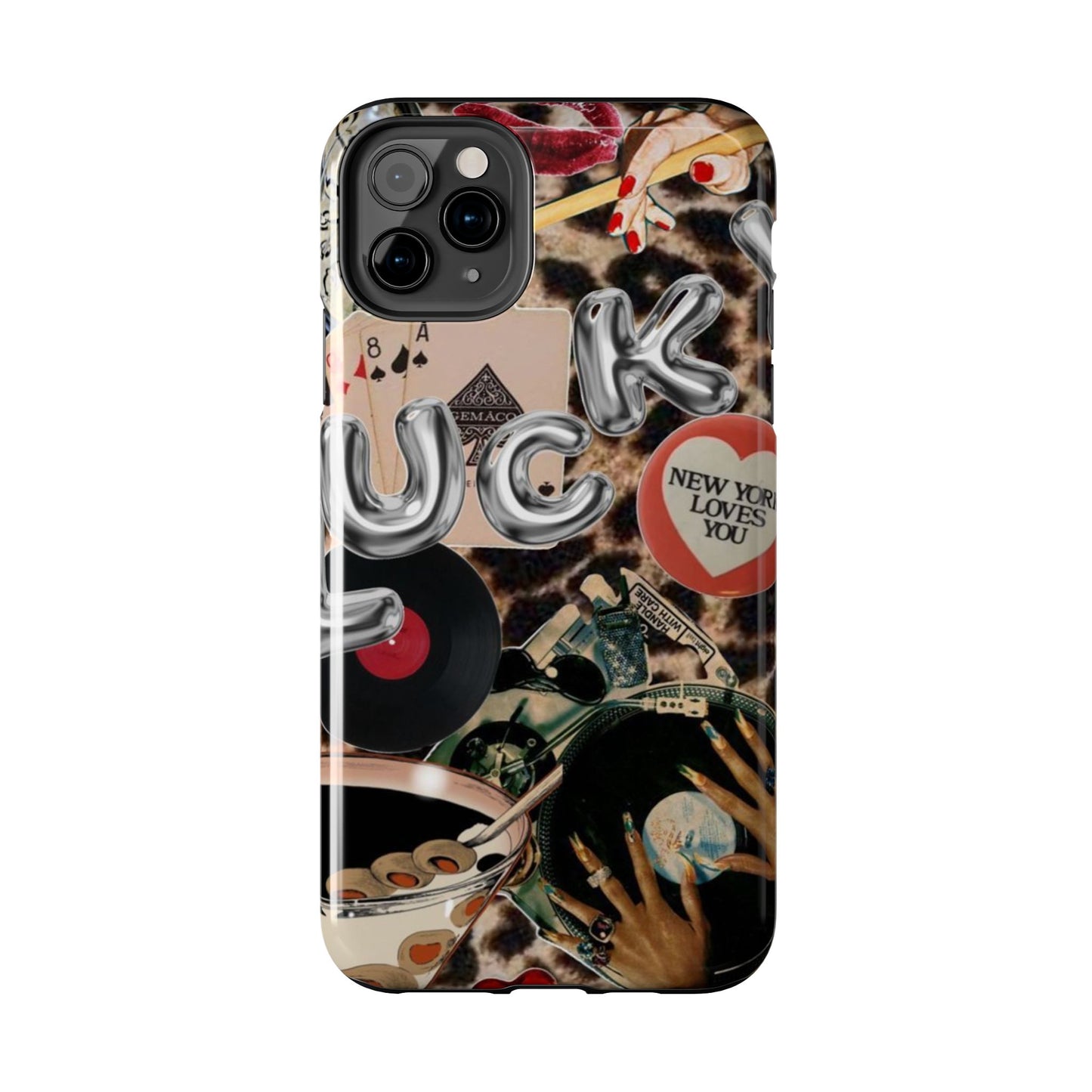 Lucy Phone Case, Retro, Photo Collage, Aesthetic