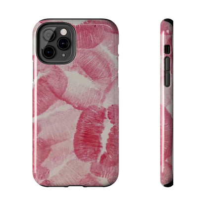 Pink Kiss Print Phone Case