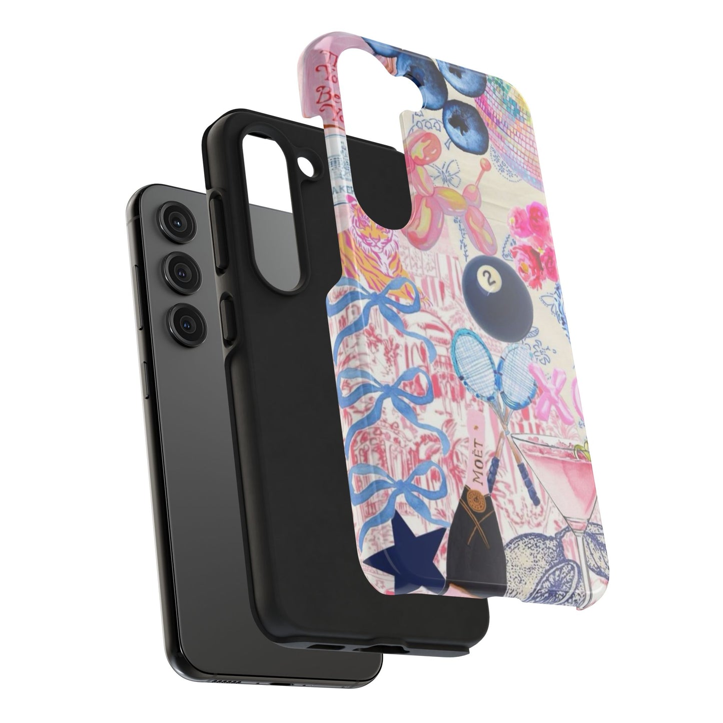 Vibrant Preppy Collage Phone Case.