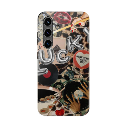 Lucy Phone Case, Retro, Photo Collage, Aesthetic