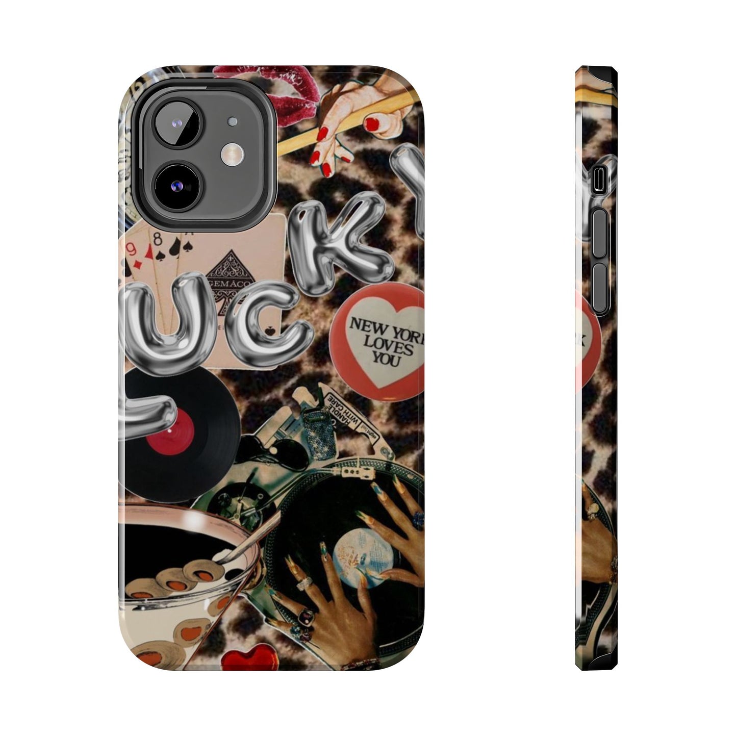 Lucy Phone Case, Retro, Photo Collage, Aesthetic