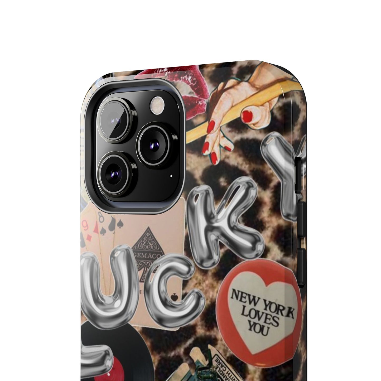 Lucy Phone Case, Retro, Photo Collage, Aesthetic