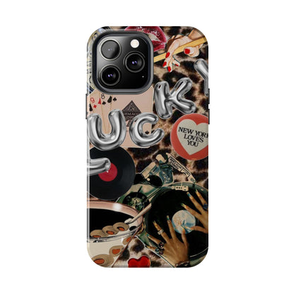 Lucy Phone Case, Retro, Photo Collage, Aesthetic
