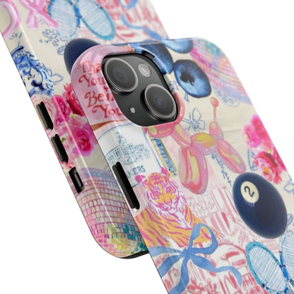 Vibrant Preppy Collage Phone Case.
