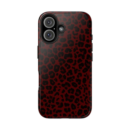 Red Cheetah Print Phone Case