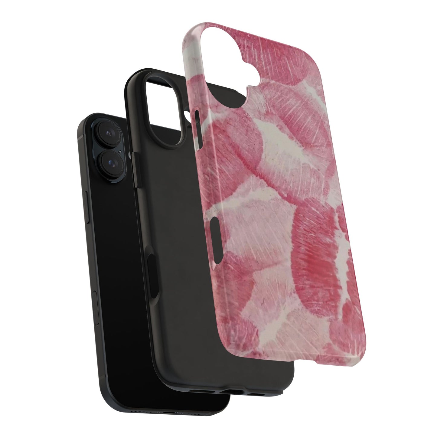Pink Kiss Print Phone Case