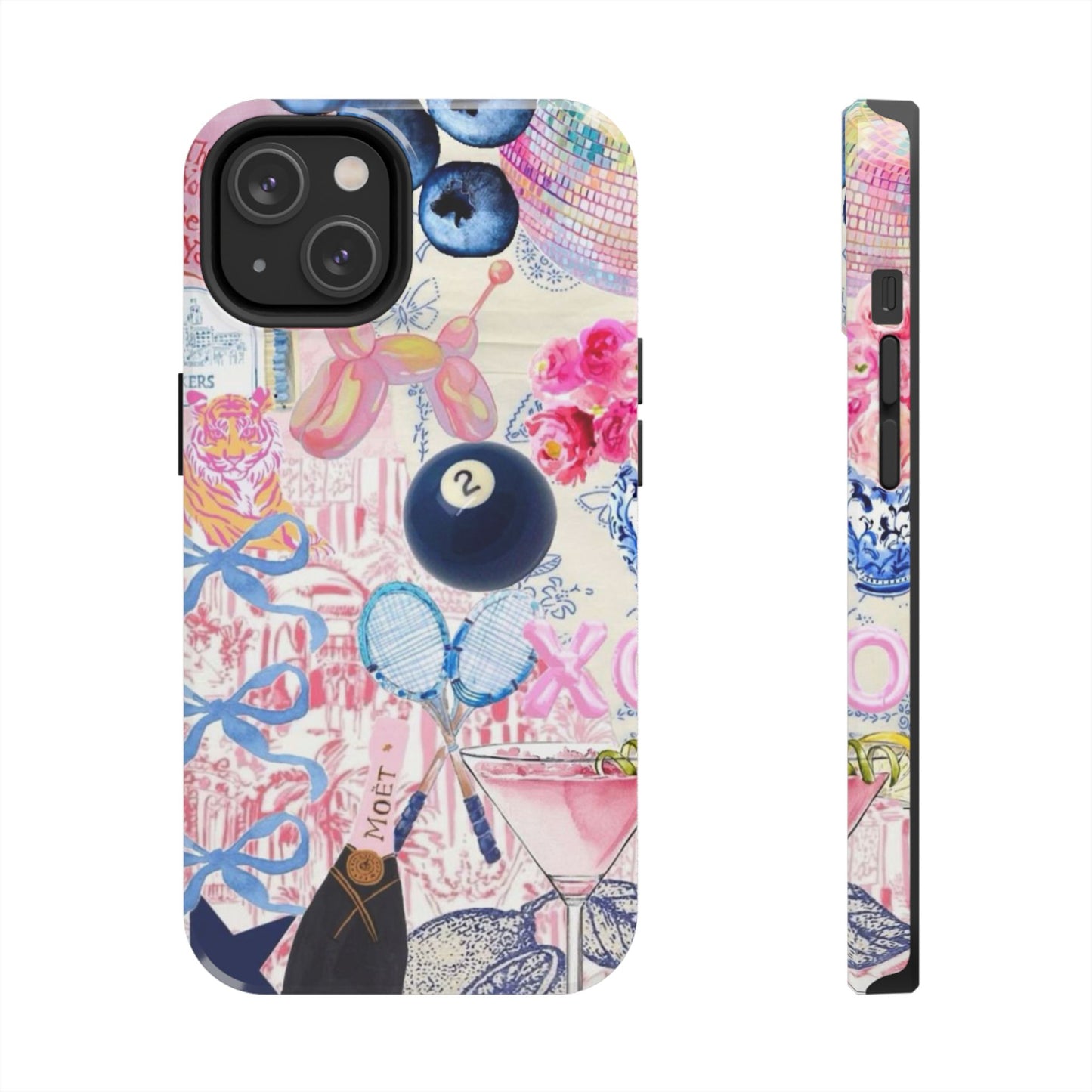 Vibrant Preppy Collage Phone Case.