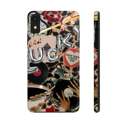 Lucy Phone Case, Retro, Photo Collage, Aesthetic
