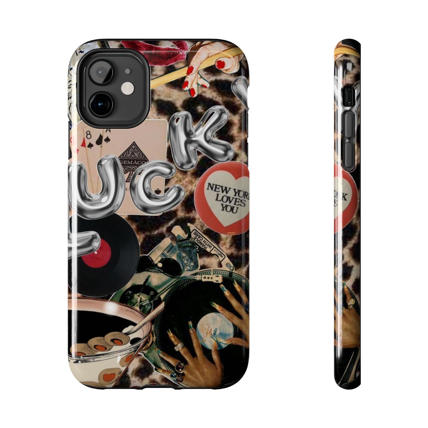 Lucy Phone Case, Retro, Photo Collage, Aesthetic