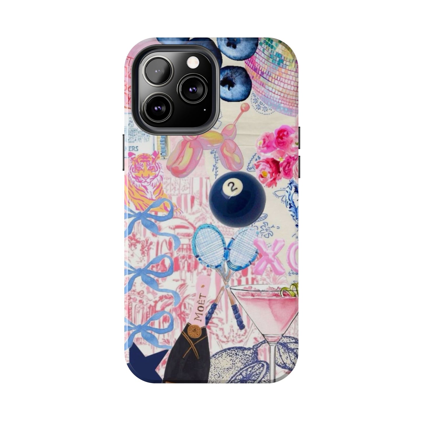 Vibrant Preppy Collage Phone Case.