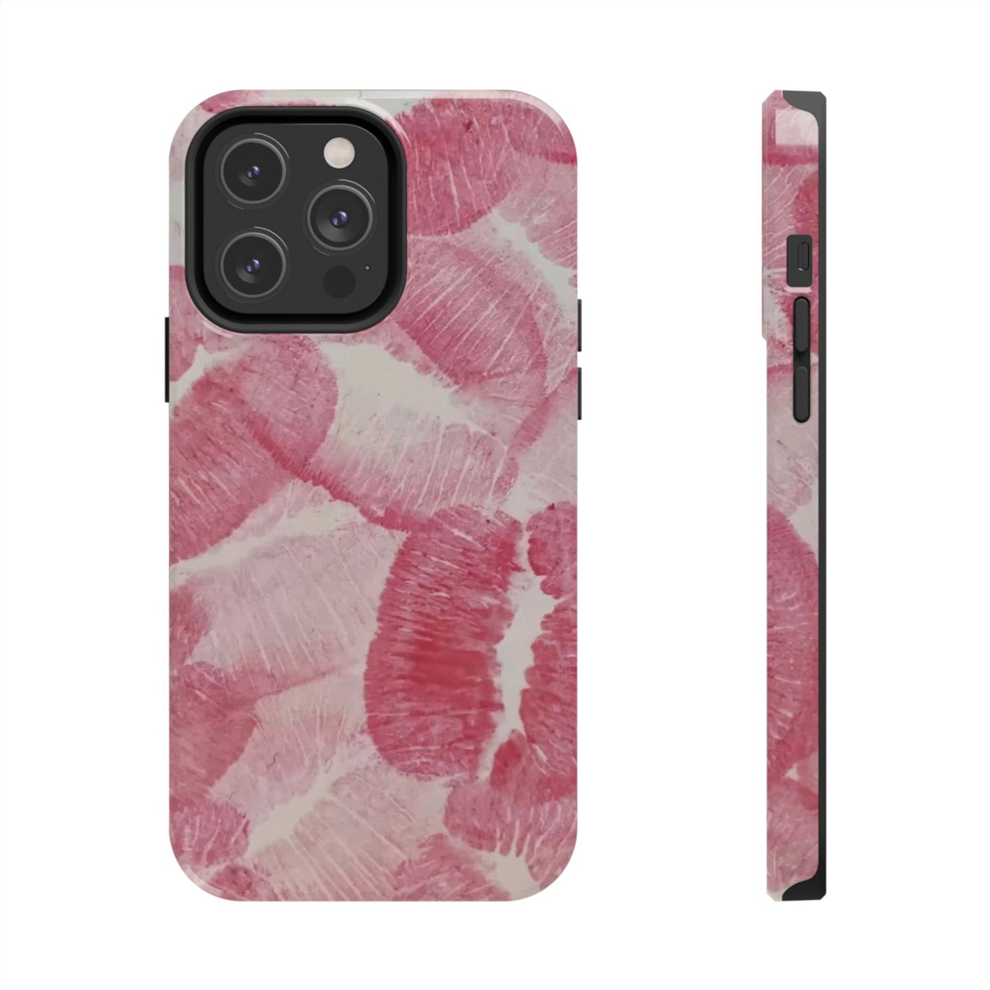 Pink Kiss Print Phone Case