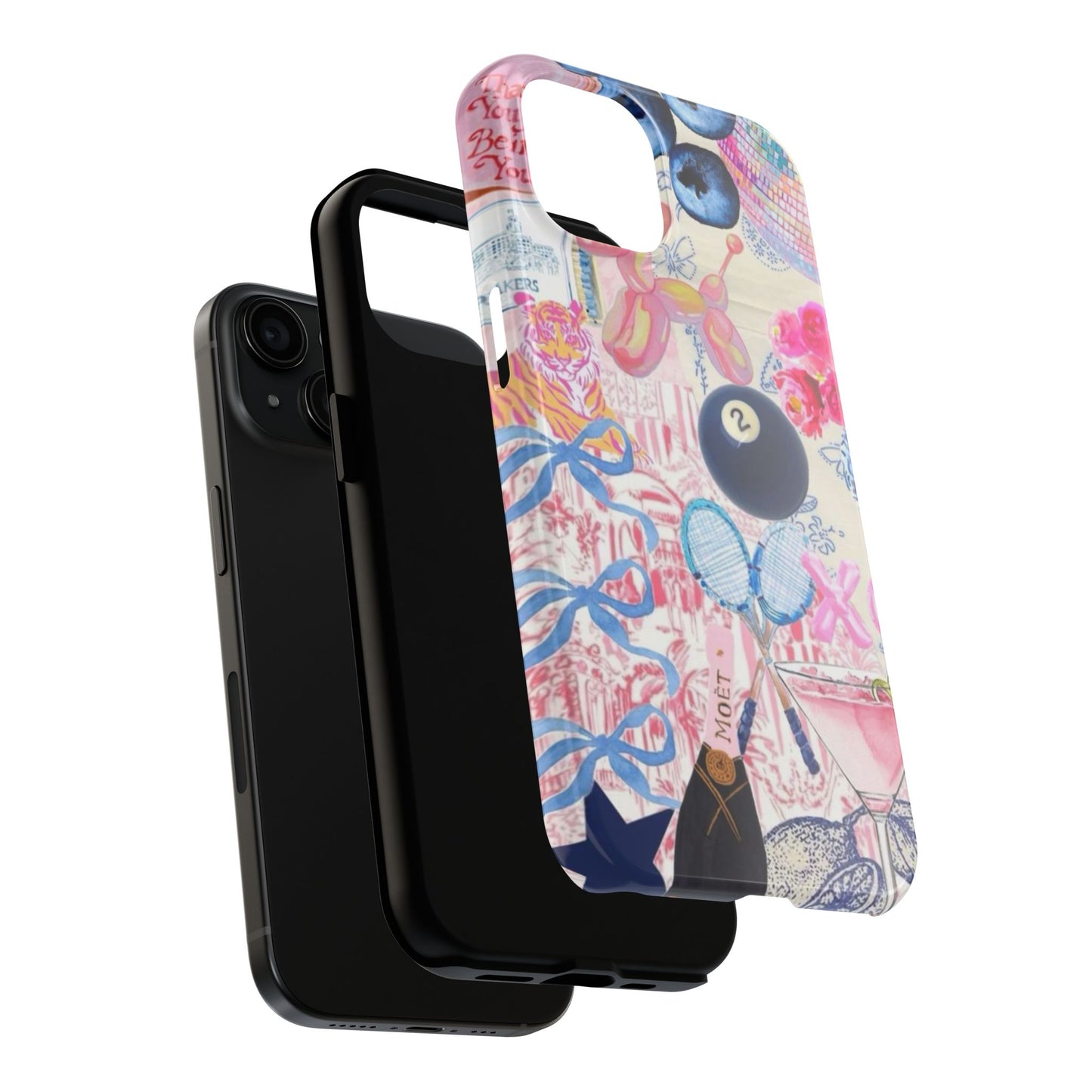 Vibrant Preppy Collage Phone Case.