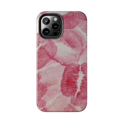 Pink Kiss Print Phone Case