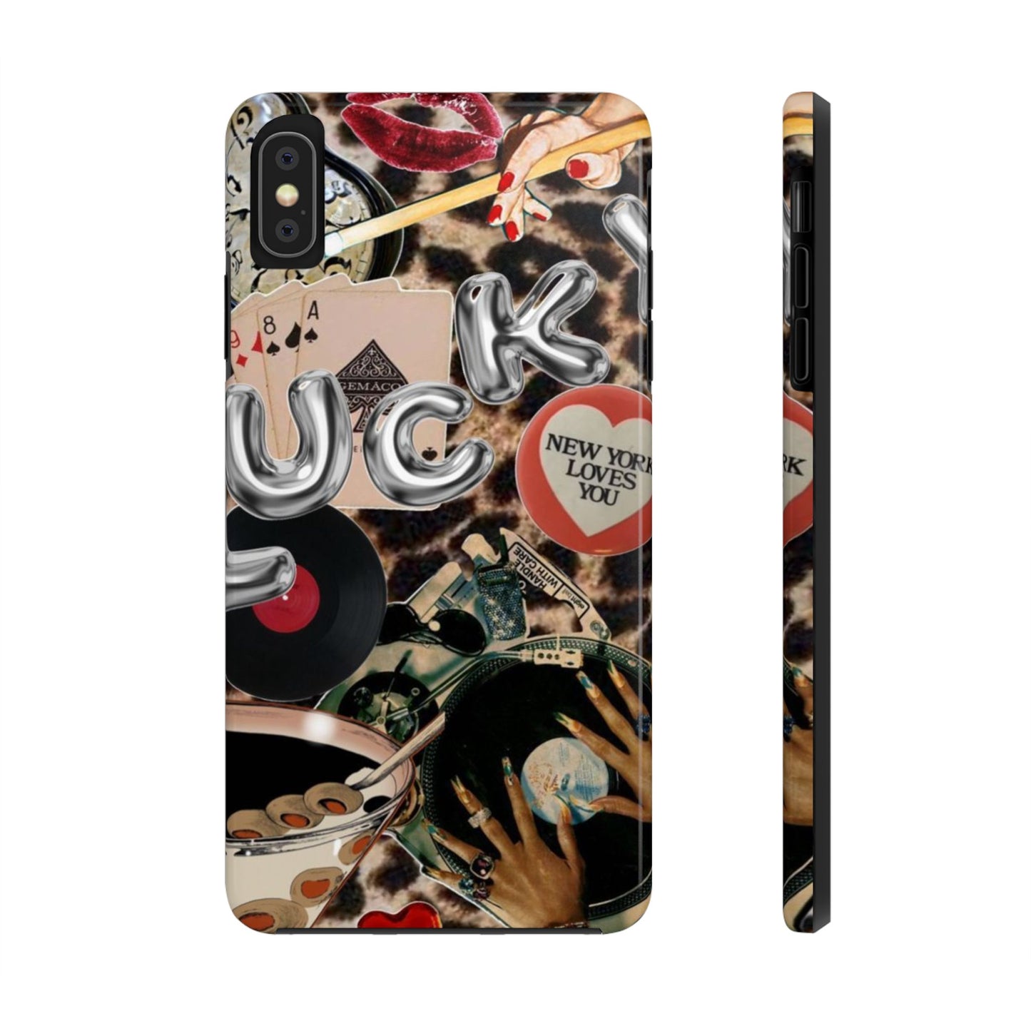 Lucy Phone Case, Retro, Photo Collage, Aesthetic