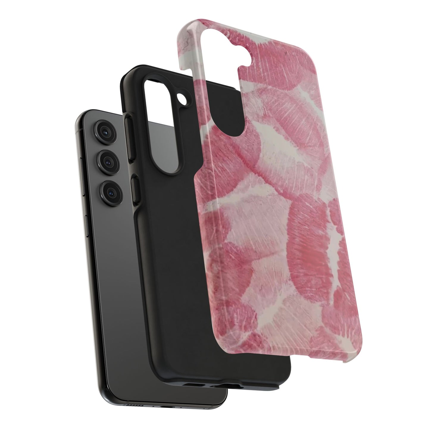 Pink Kiss Print Phone Case