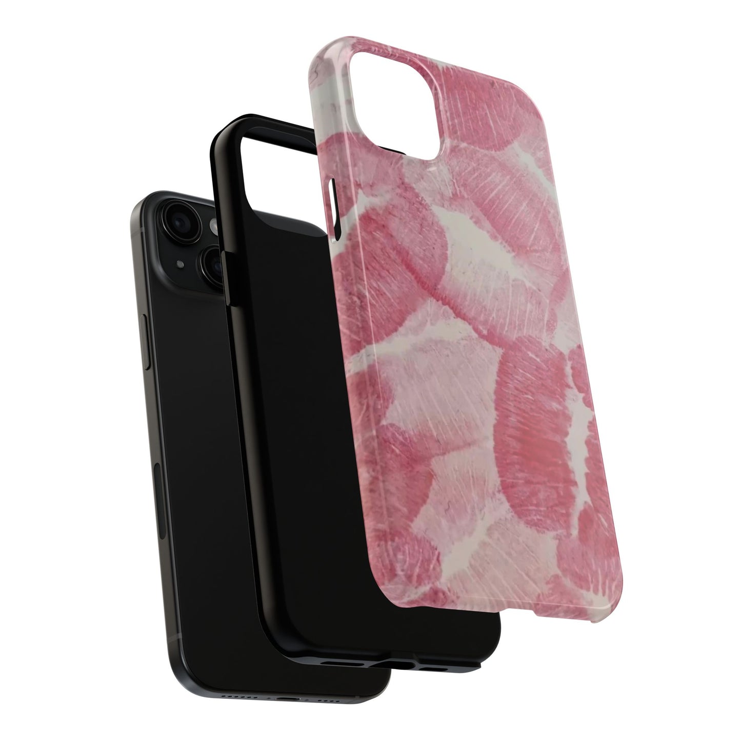 Pink Kiss Print Phone Case