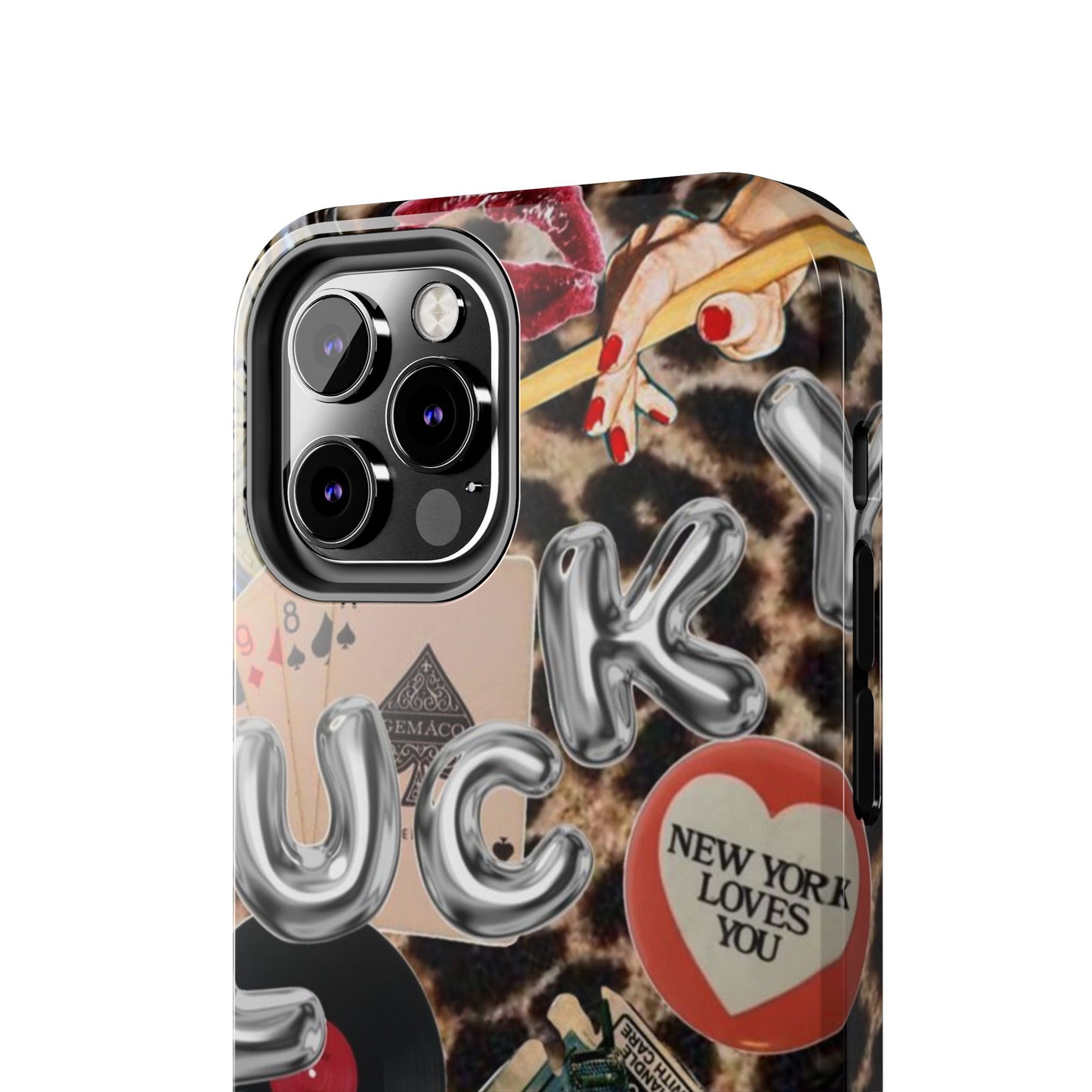 Lucy Phone Case, Retro, Photo Collage, Aesthetic