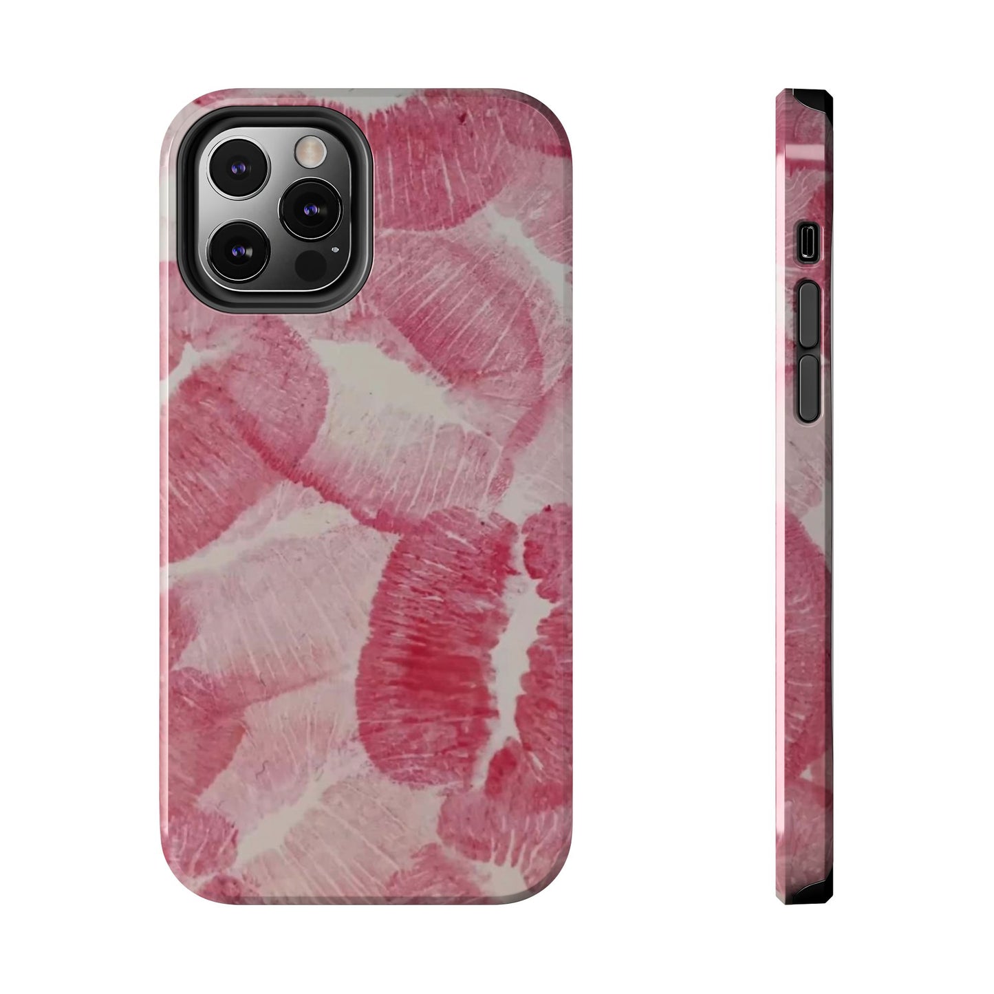 Pink Kiss Print Phone Case