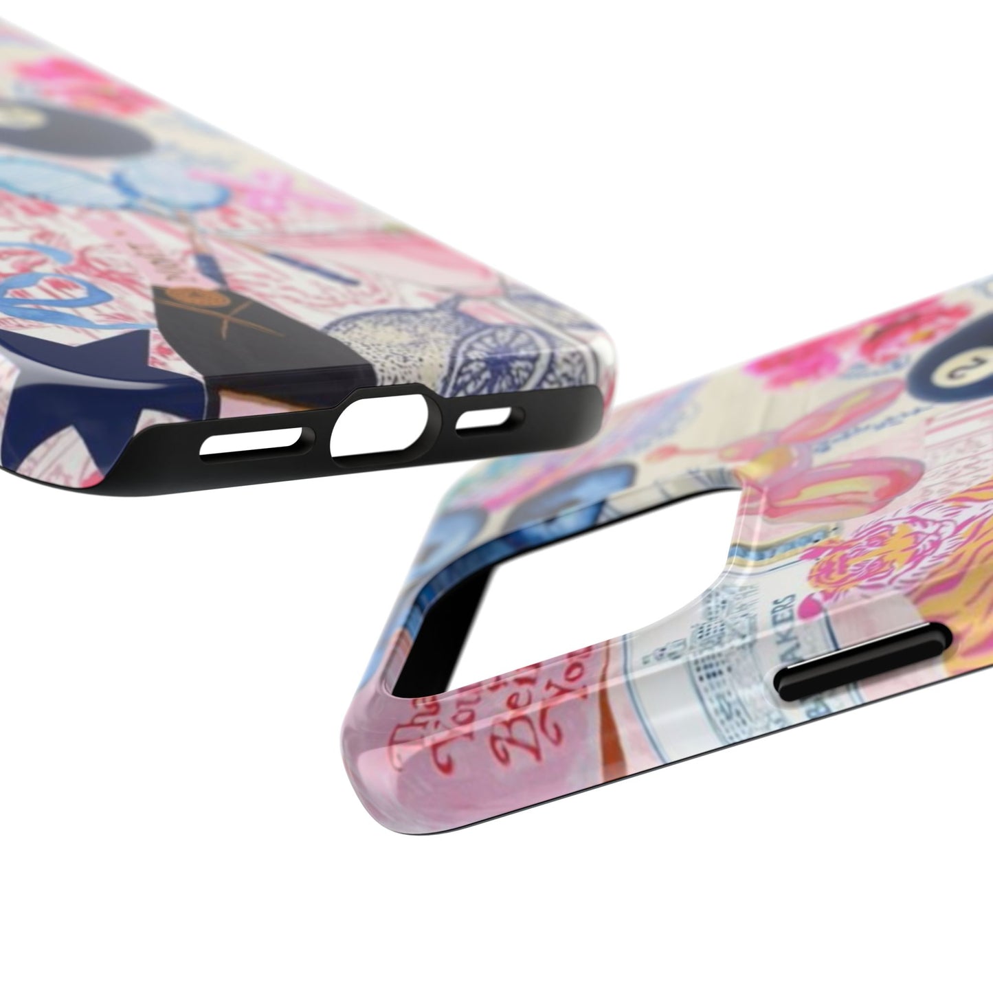 Vibrant Preppy Collage Phone Case.