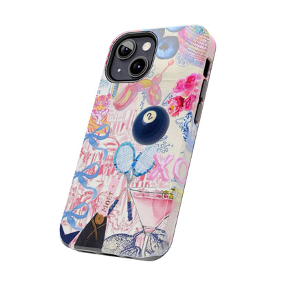 Vibrant Preppy Collage Phone Case.