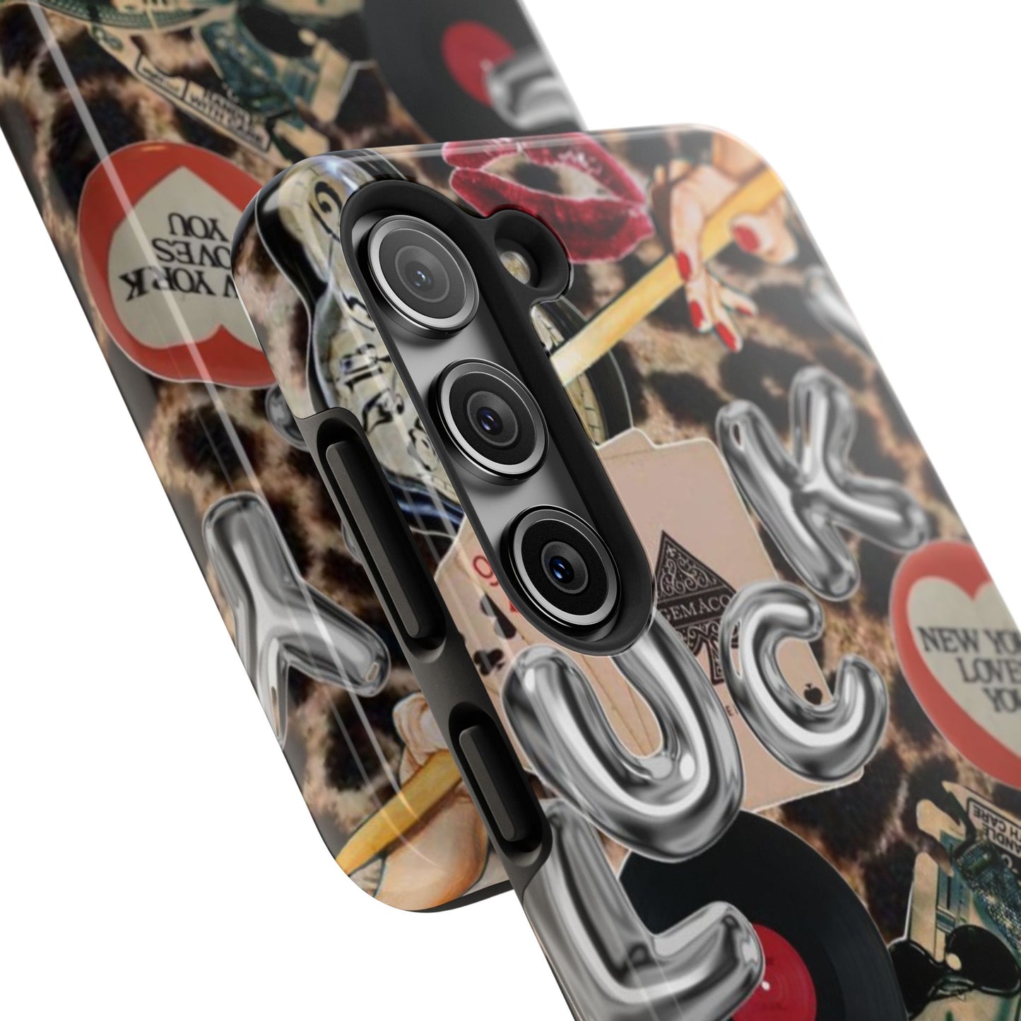 Lucy Phone Case, Retro, Photo Collage, Aesthetic