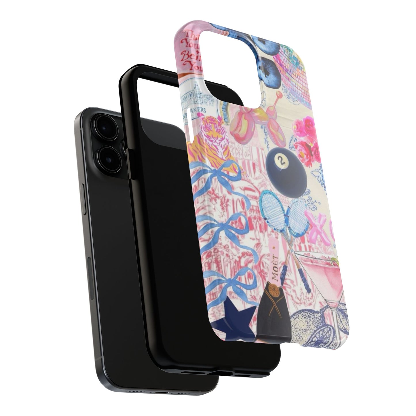 Vibrant Preppy Collage Phone Case.