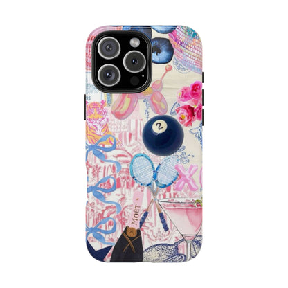 Vibrant Preppy Collage Phone Case.