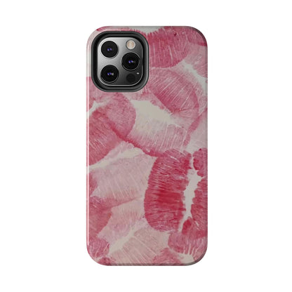 Pink Kiss Print Phone Case