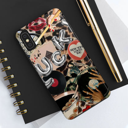 Lucy Phone Case, Retro, Photo Collage, Aesthetic