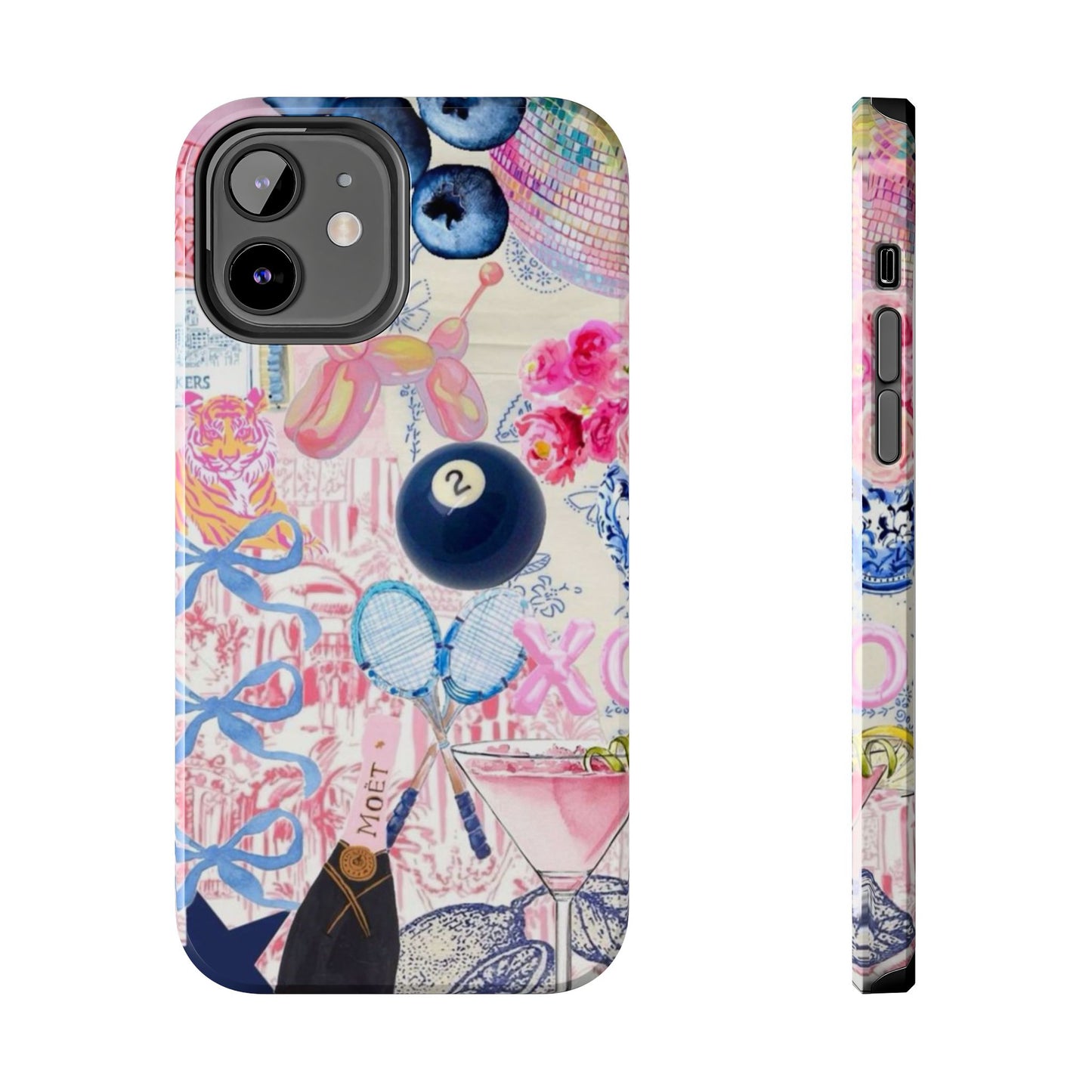 Vibrant Preppy Collage Phone Case.